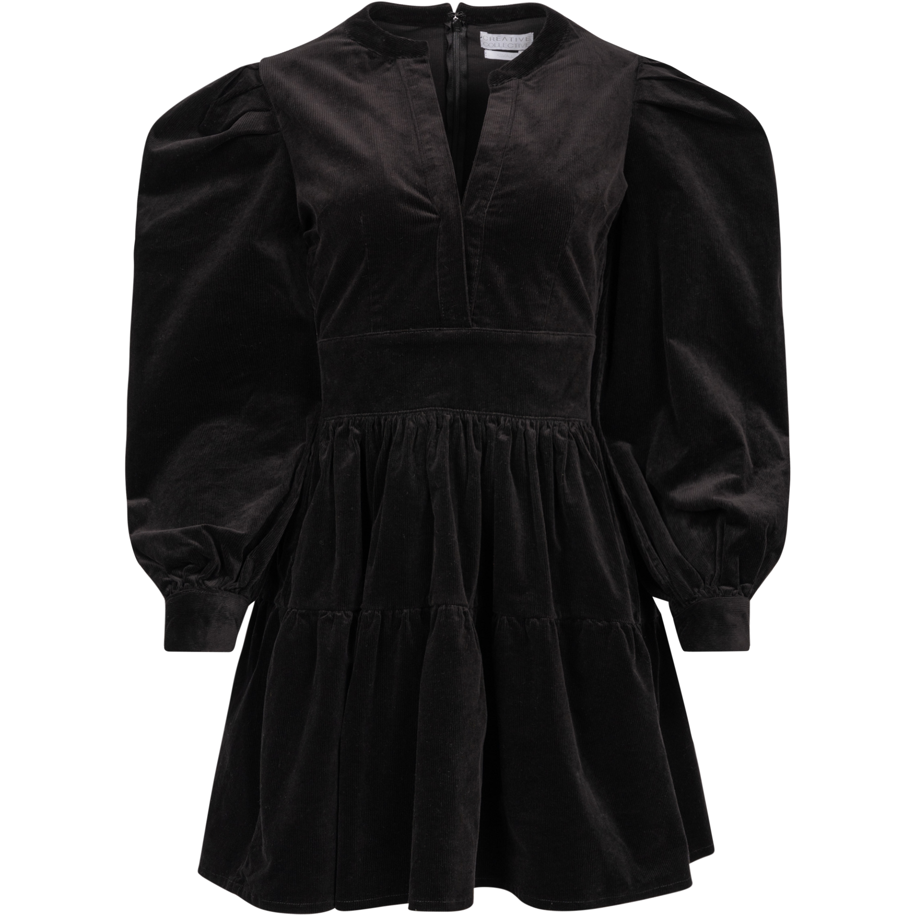 Isabella Corduroy Dress - Black