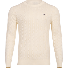 Cotton Cable C-Neck - Cream