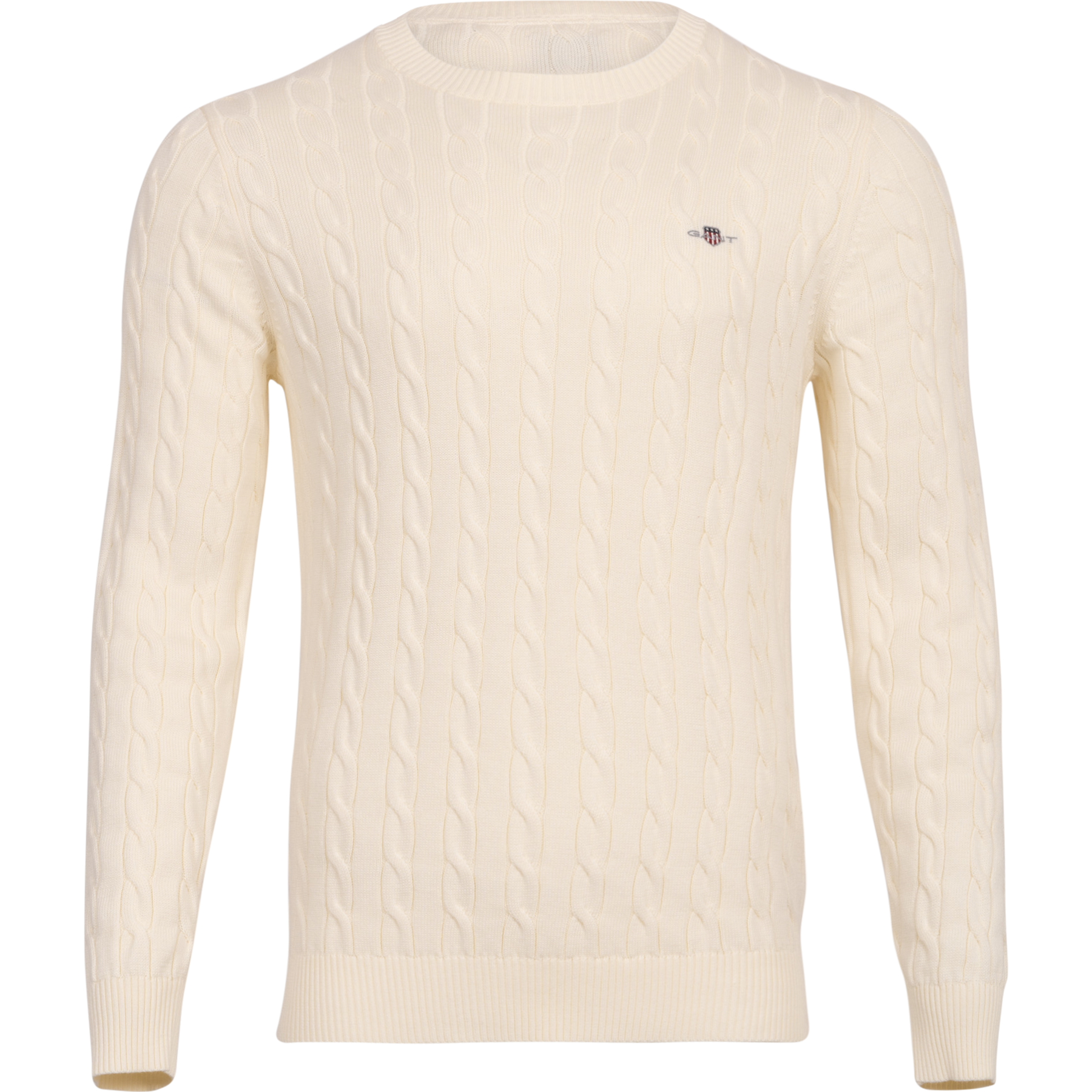 Cotton Cable C-Neck - Cream