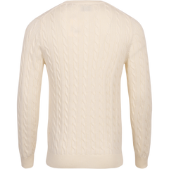 Cotton Cable C-Neck - Cream