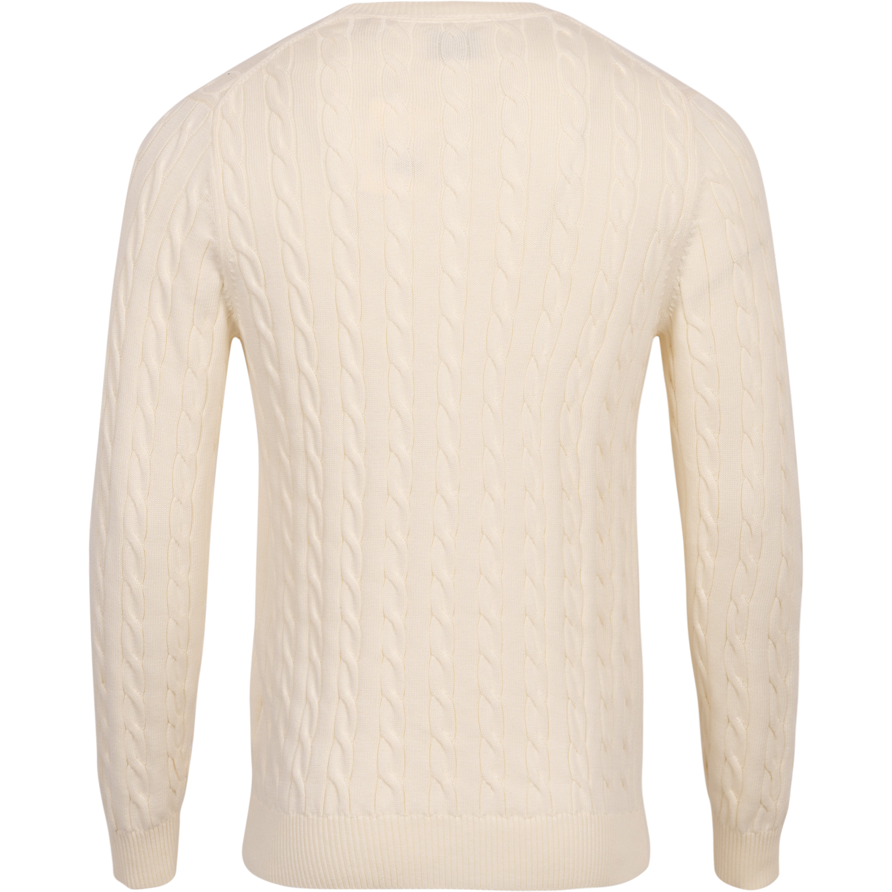 Cotton Cable C-Neck - Cream