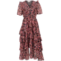 Jade Tiered Skirt Dress - Black
