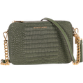 Jet Set Medium Nubuk Logo Crossbody Bag - Amazon Green