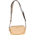 Jet Set Small Pebbled Leather Double Zip Camera Bag - Camel Multi