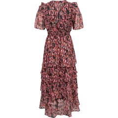 Jade Tiered Skirt Dress - Black