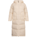 Recycled Down Long Puffer Jacket - White Smoke