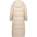 Recycled Down Long Puffer Jacket - White Smoke