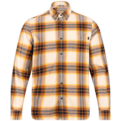 Ls Heavy Flannel Plaid Shirt Regular - White Smoke Yd
