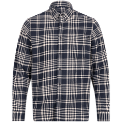 Ls Heavy Flannel Check Shirt Regular - Dark Sapphire Yd