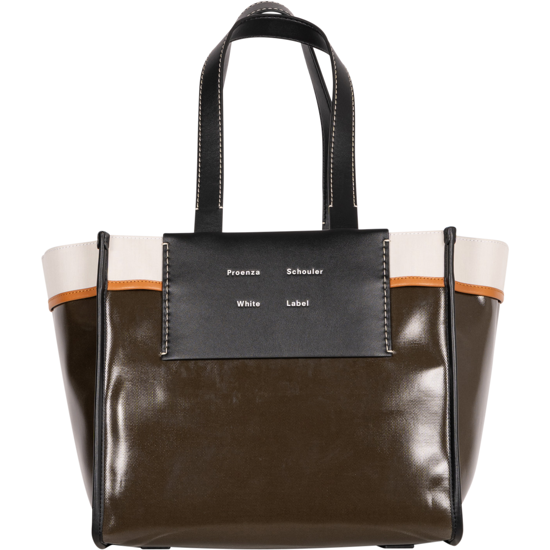 Large Morris Coated Canvas Tote - Dark Evergreen