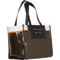 Large Morris Coated Canvas Tote - Dark Evergreen