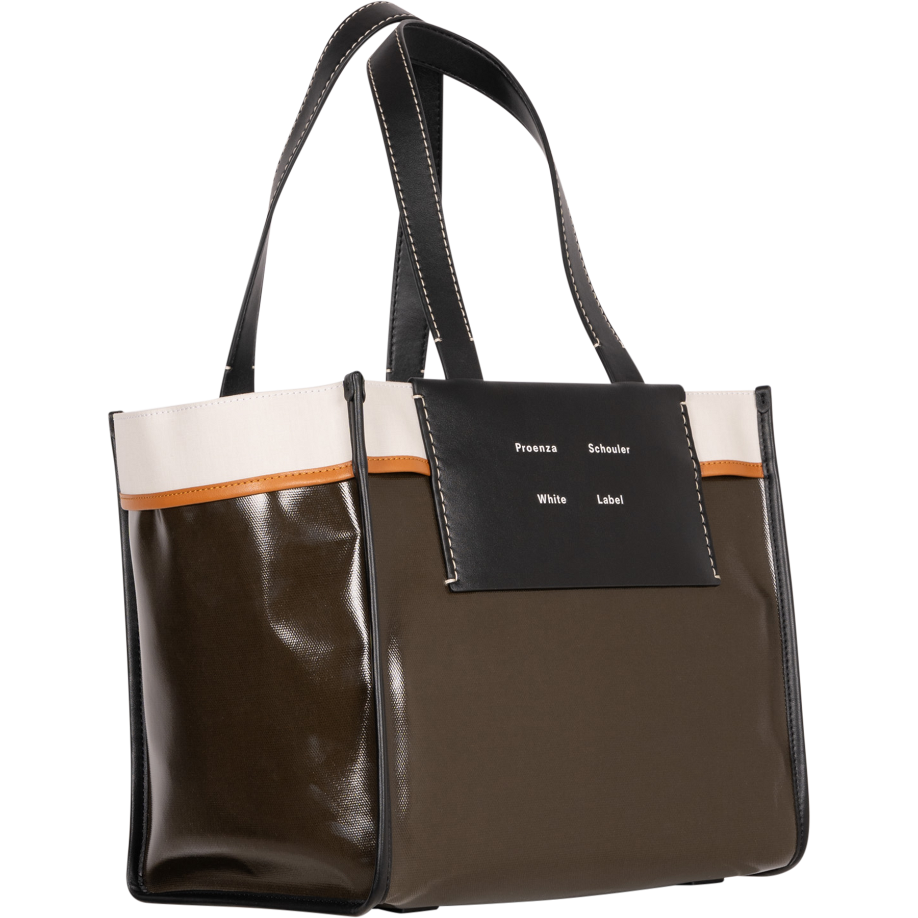 Large Morris Coated Canvas Tote - Dark Evergreen