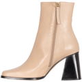 South Bicolor Leather Boot - Stone Beige Black