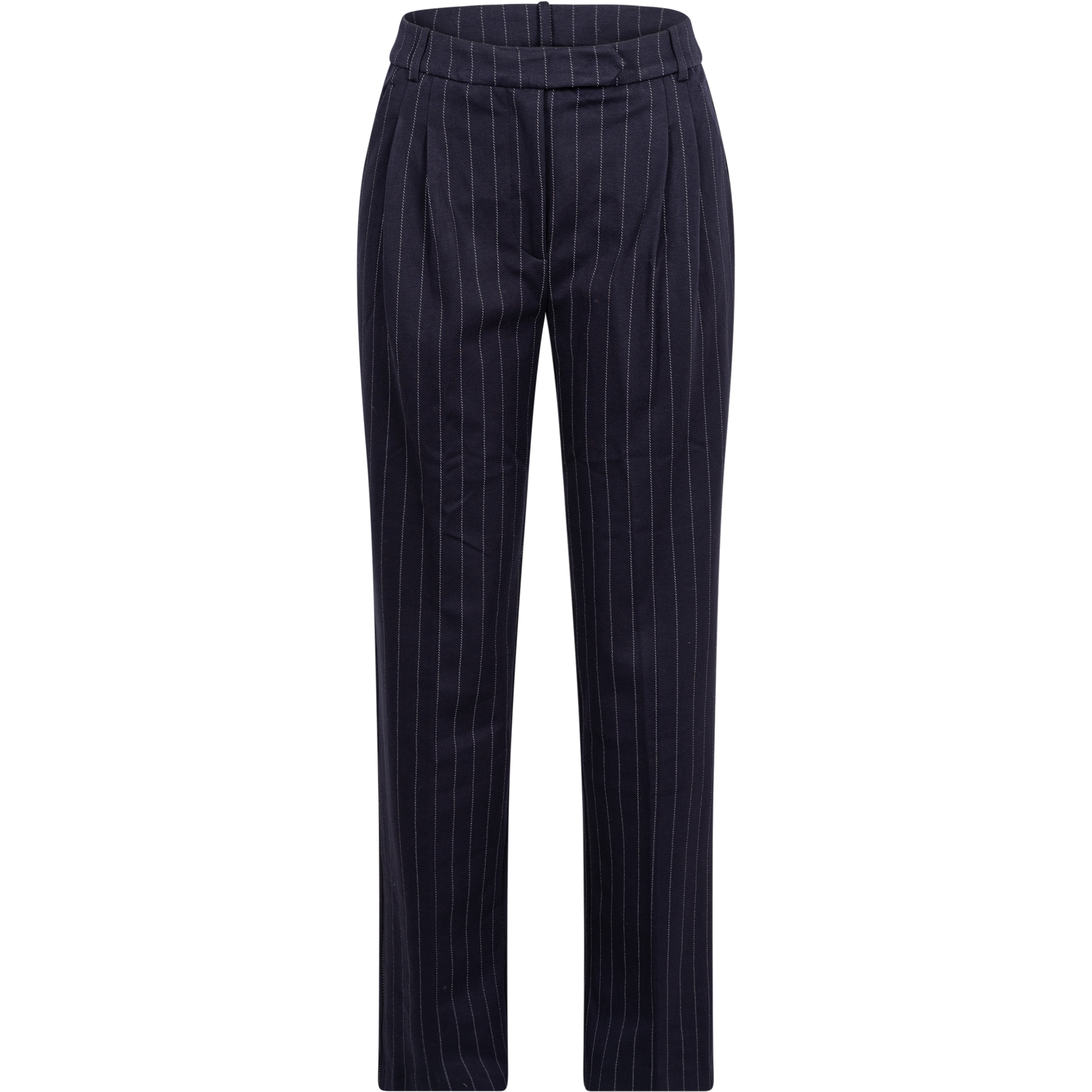 Zoe Pants - Navy/White Pinstripe