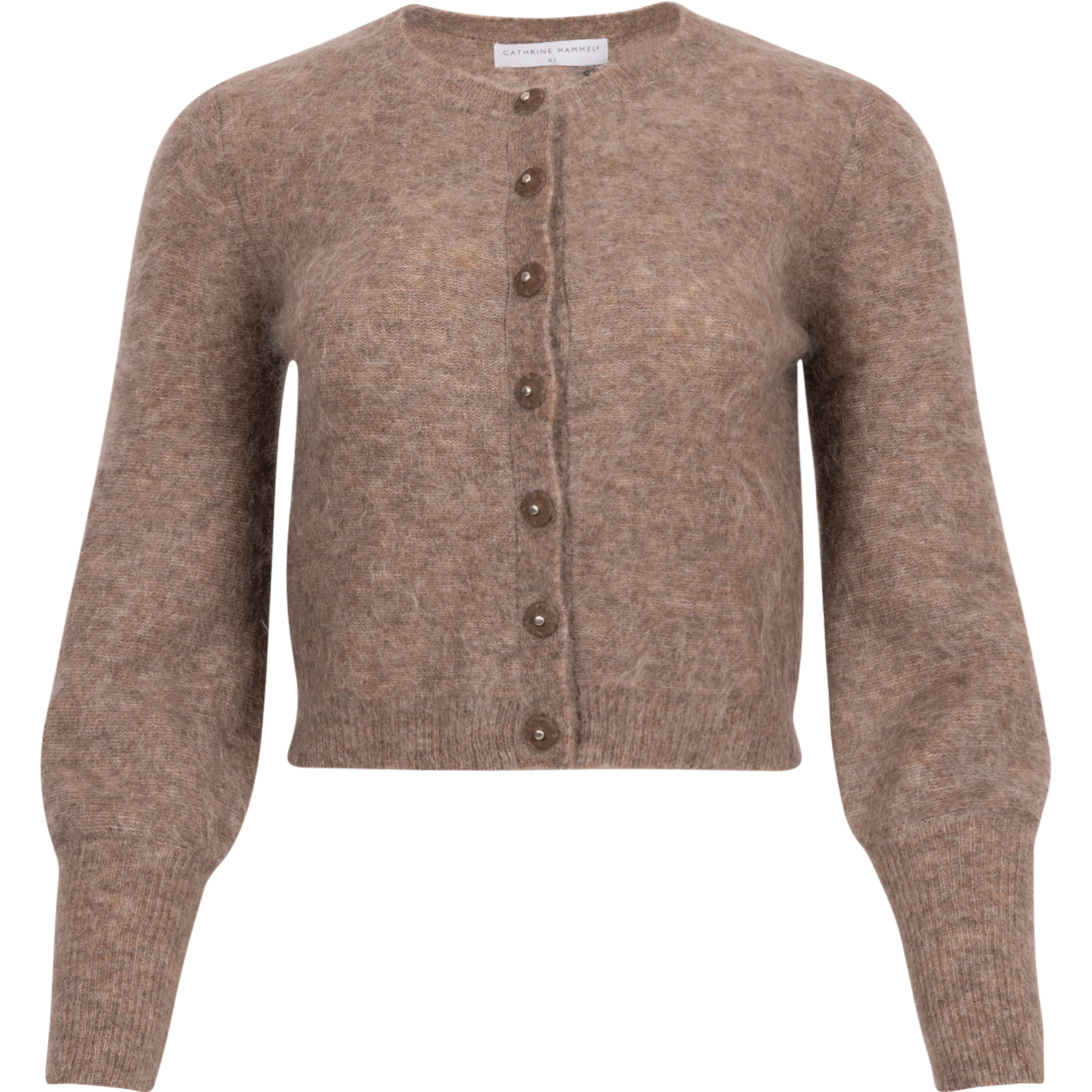 Mohair Petit Cardigan - Taupe