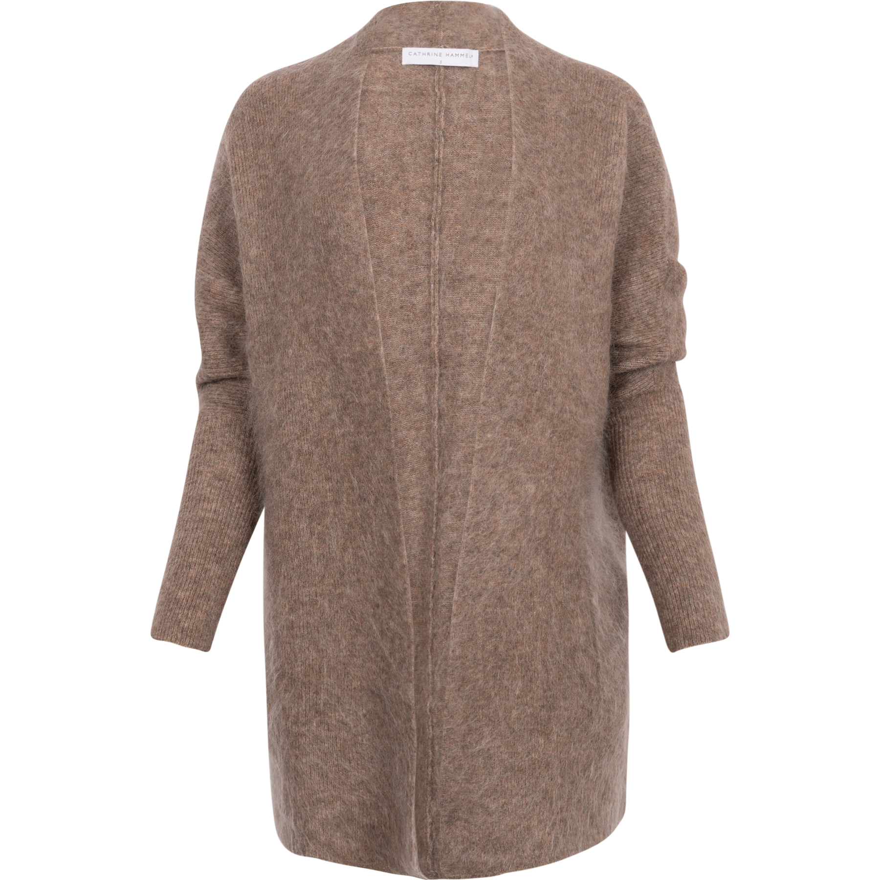 Mohair Demi Shawl Cardigan - Taupe