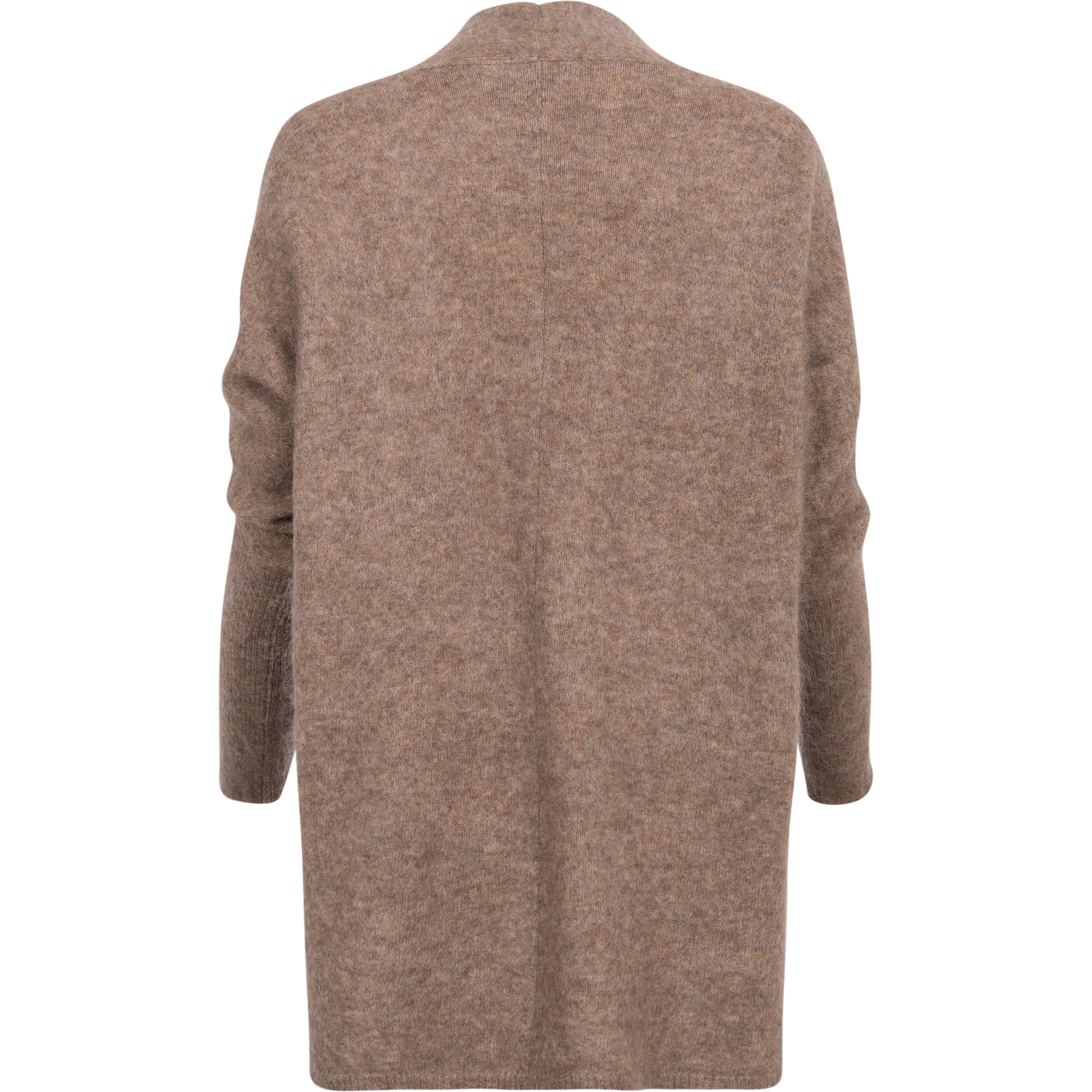 Mohair Demi Shawl Cardigan - Taupe