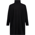 Merino Long Wide Turtleneck - Black
