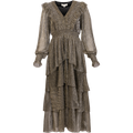 Lyna Dress Lurex Crinkle - Black