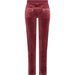 Del Ray Classic Velour Pant Pocket - Tawny Port
