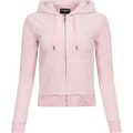 Robertson Classic Velour Zip Hoodie - Cherry Blossom