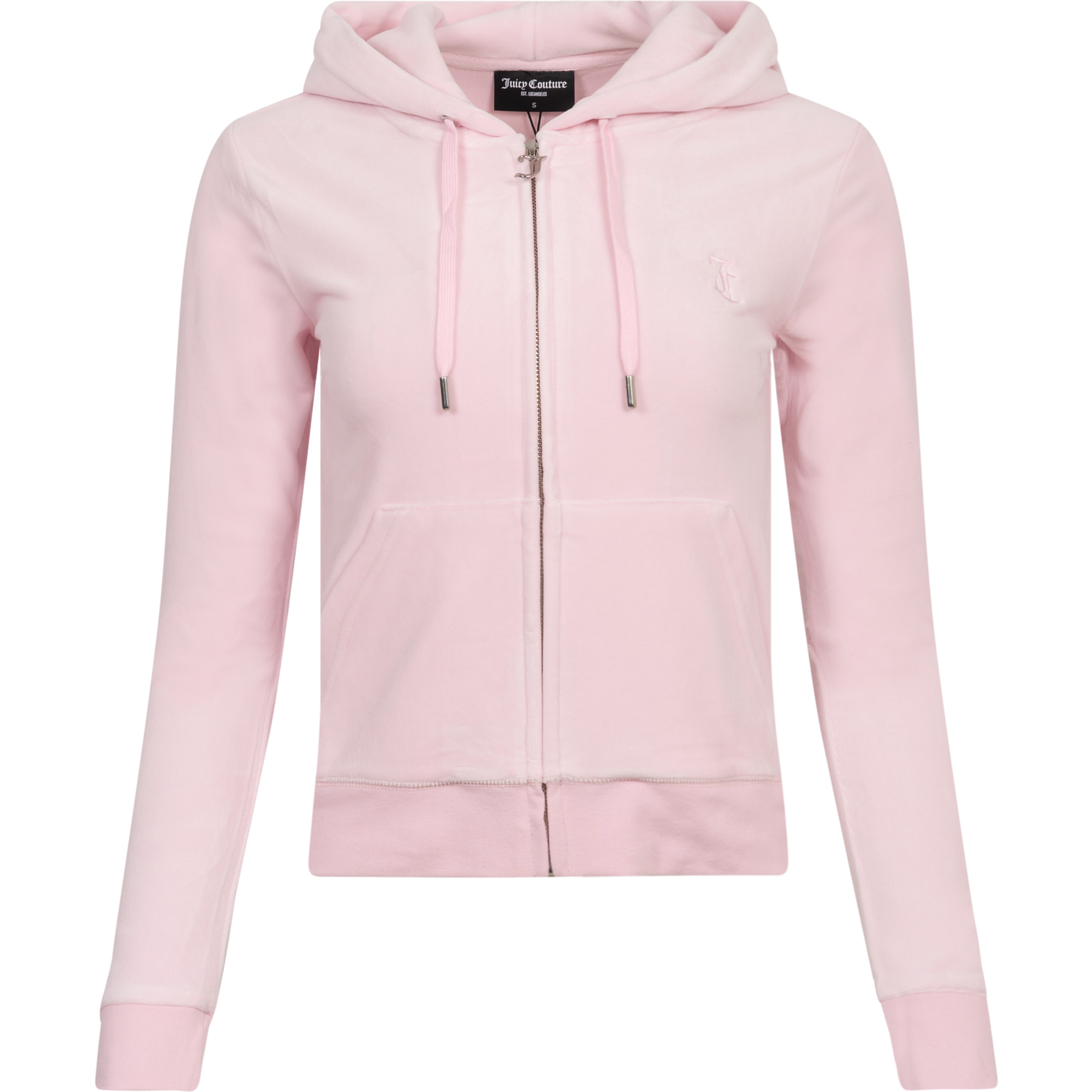 Robertson Classic Velour Zip Hoodie - Cherry Blossom