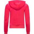 Robertson Classic Velour Zip Hoodie - Pink Glo
