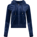 Robertson Classic Velour Zip Hoodie - Blue Depths