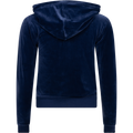 Robertson Classic Velour Zip Hoodie - Blue Depths