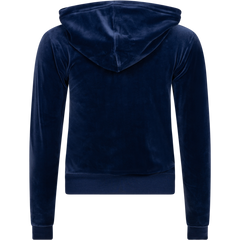 Robertson Classic Velour Zip Hoodie - Blue Depths