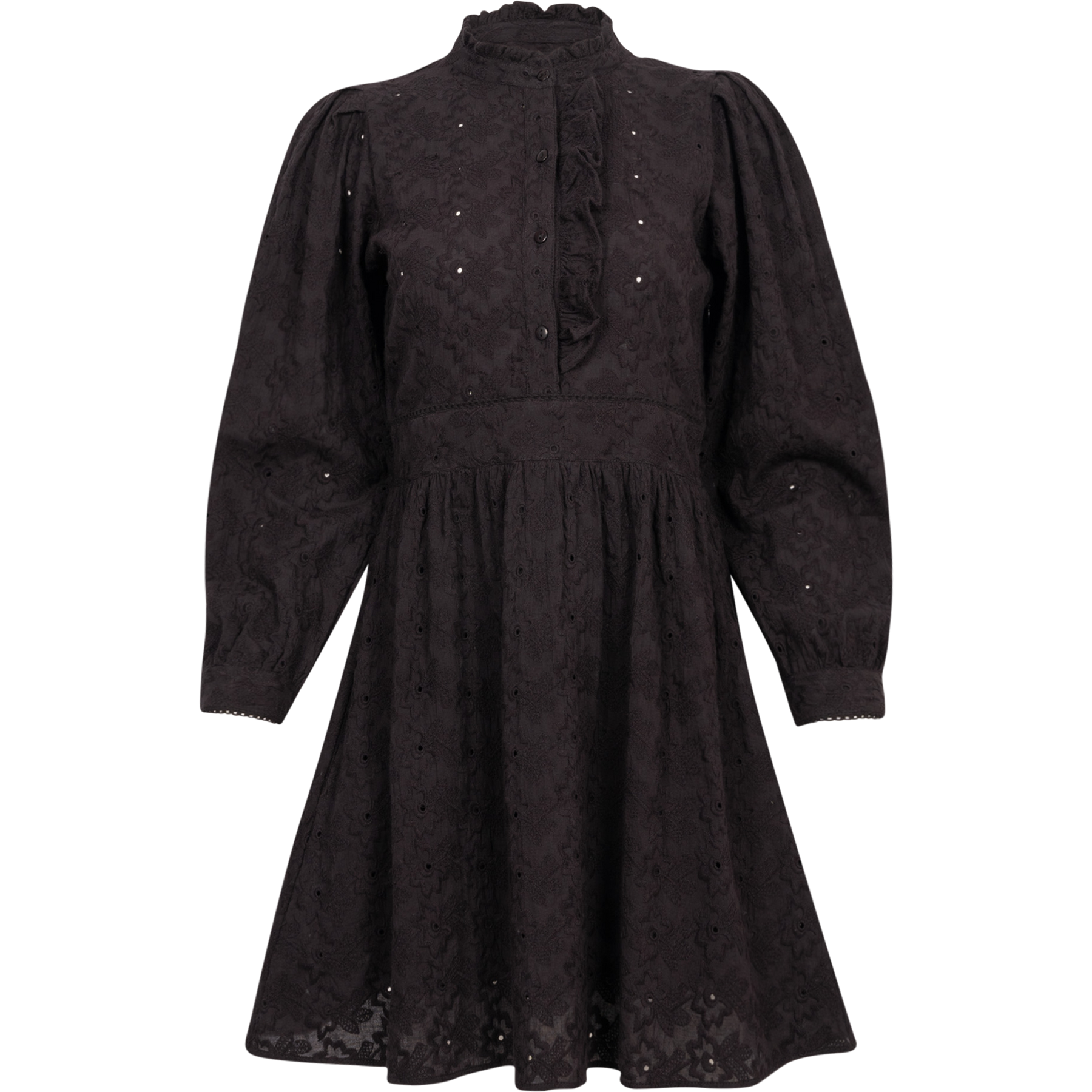 Uma Dress - Broderie Noir