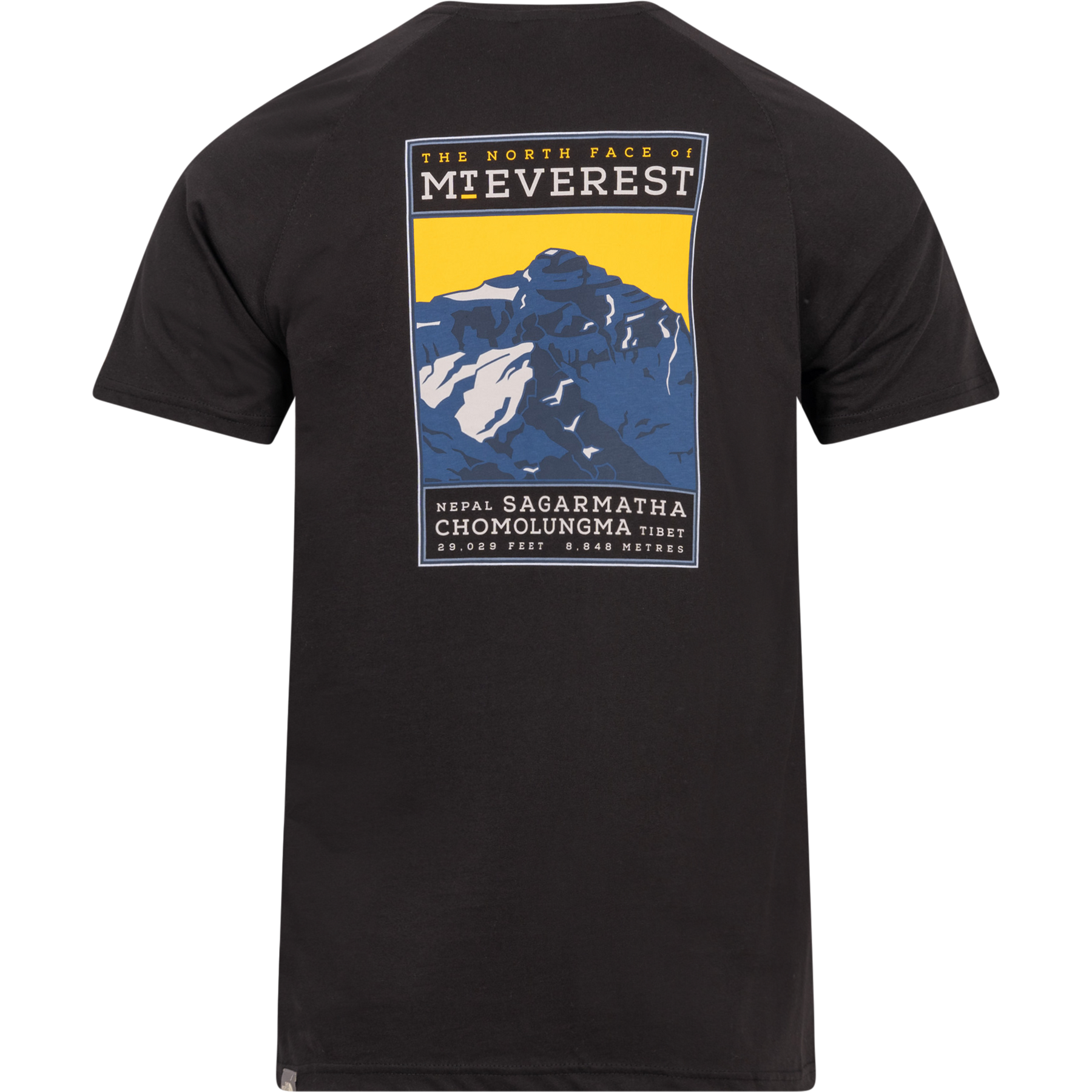 M S/S North Faces Tee - Black/Summit Gold