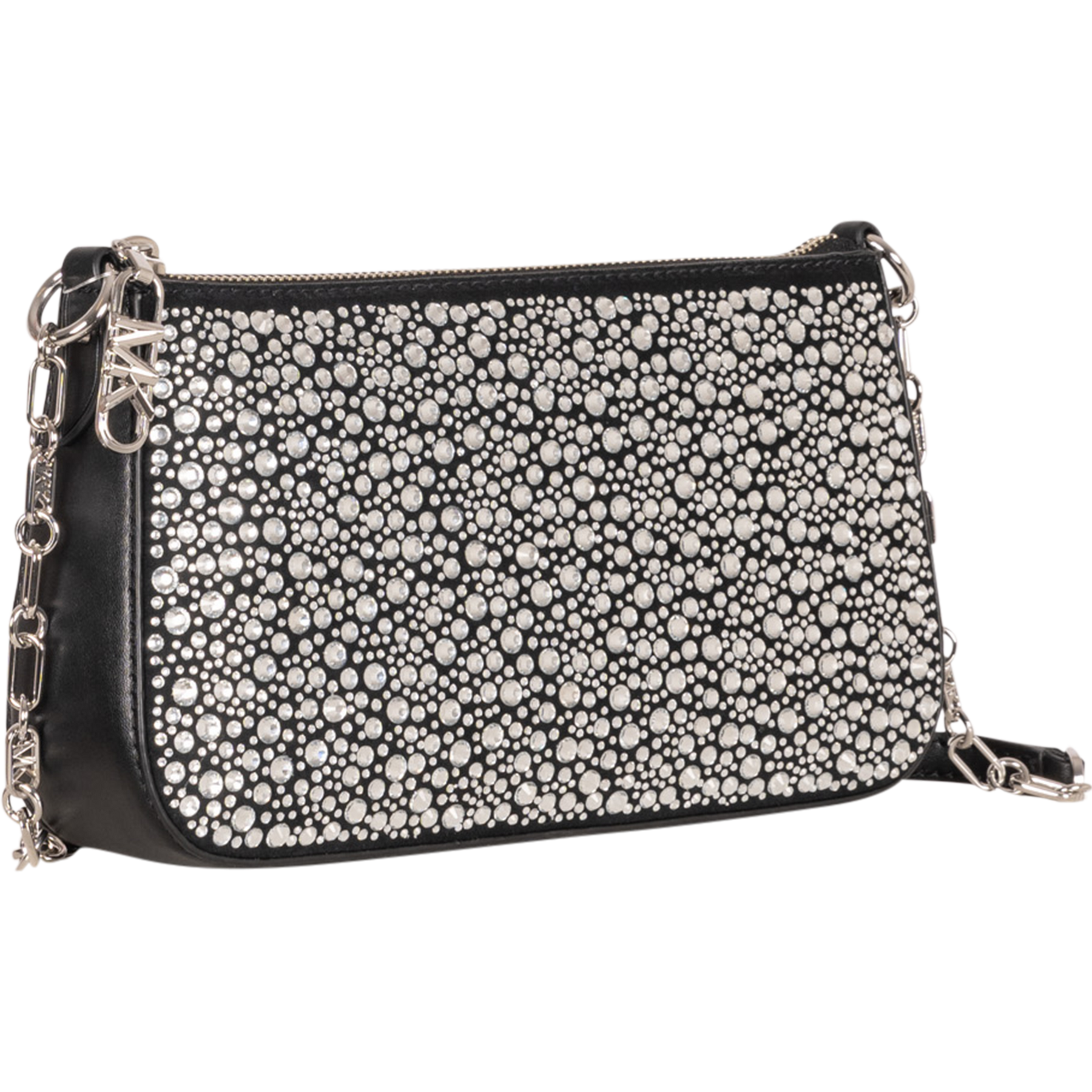 Md Chain Pouchette Suede - Black