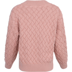 Textured Cotton V-Neck - Autumn Sunset