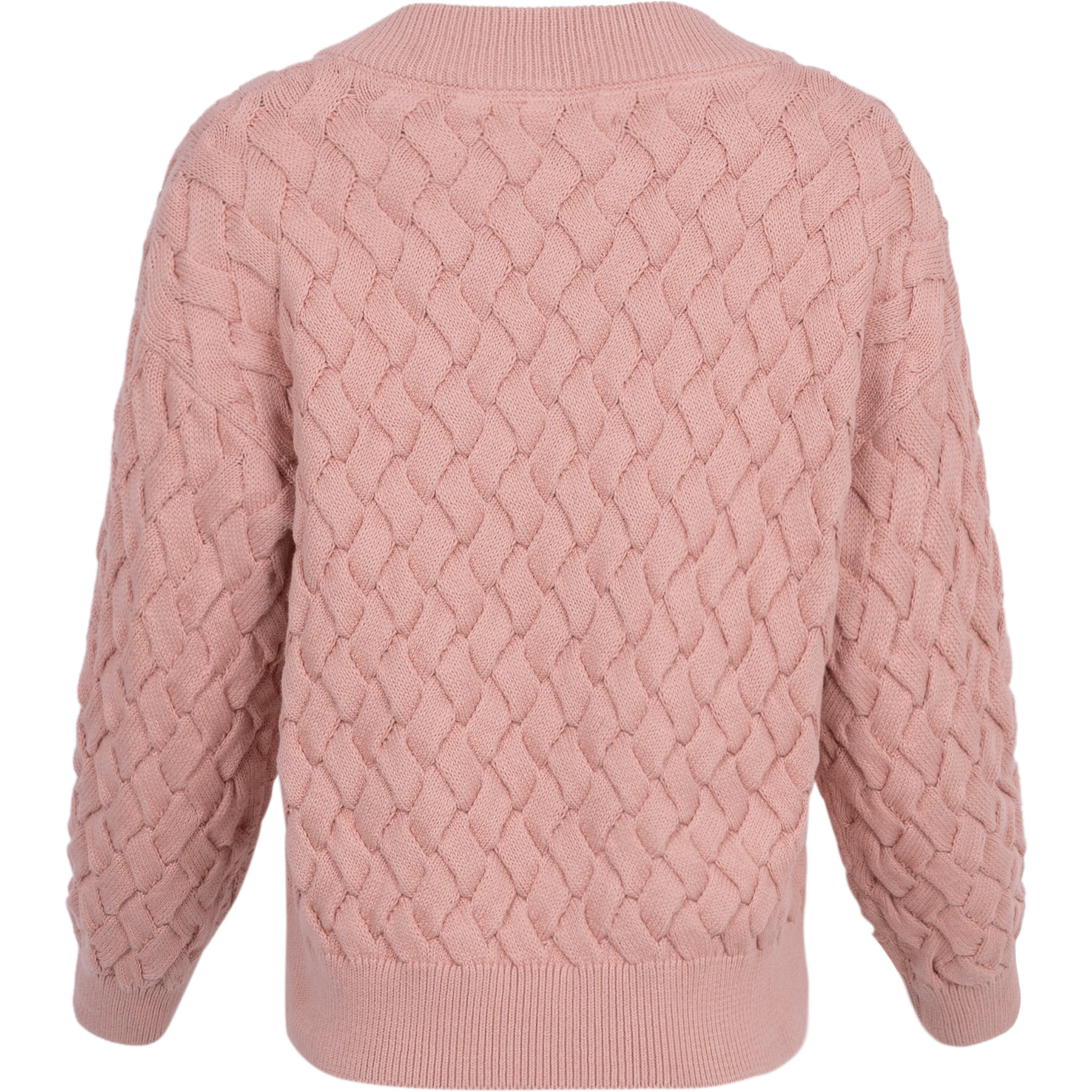 Textured Cotton V-Neck - Autumn Sunset