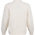 Textured Cotton Cardigan - Cream