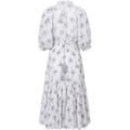 Cotton Slub Midi Dress - Flower Buds