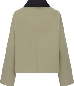 Joel Canvas Jacket - Army/Black