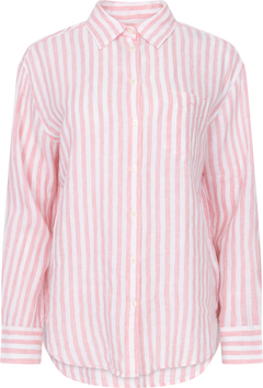 Rel Striped Linen Shirt - Geranium Pink