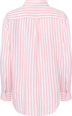 Rel Striped Linen Shirt - Geranium Pink