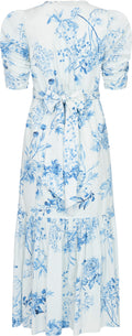 MISSMAYA Sylvie Dress - Blue Bloom