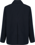 Kort bomullscarcoat - Evening Blue