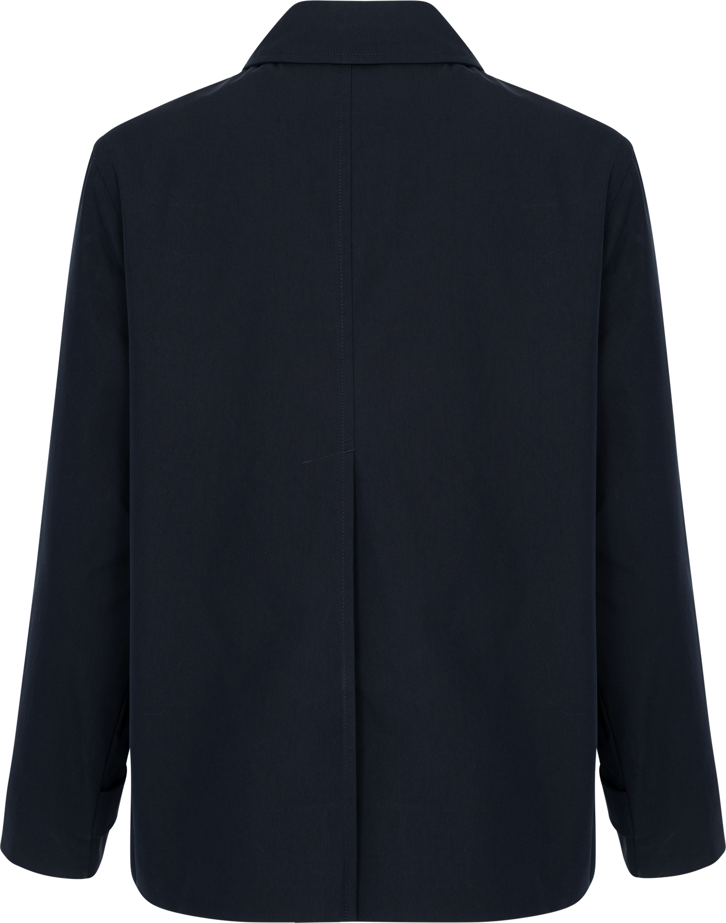 Kort bomullscarcoat - Evening Blue