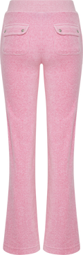 Layla Low Rise Flare Pocketed - Pink Marl