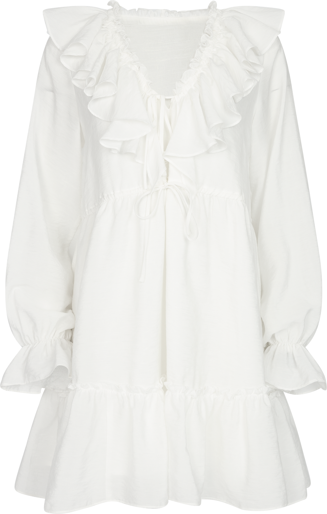 Aldora Boho Dress - Vit