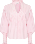 Emma Stripe Blus - Rosa