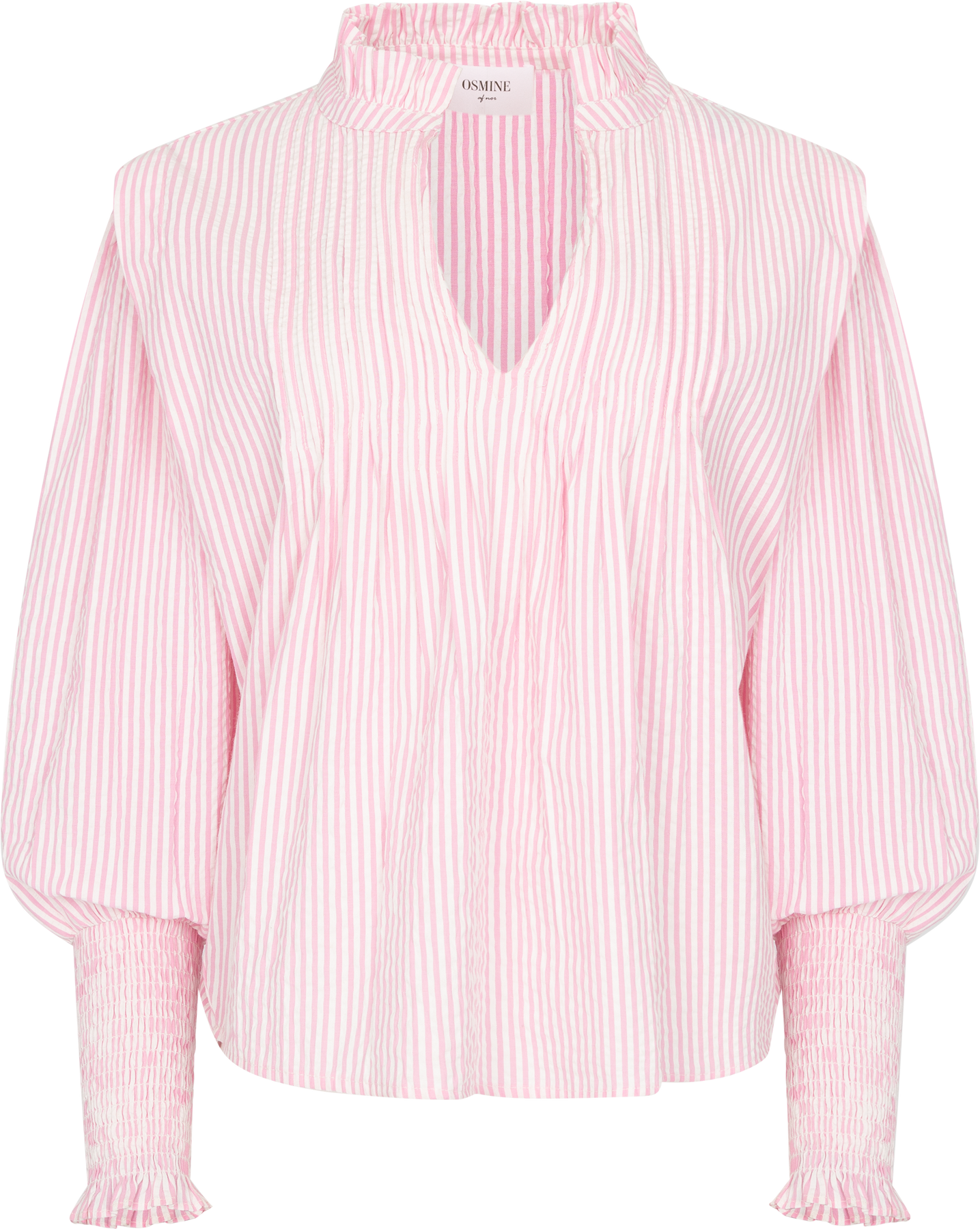 Emma Stripe Blus - Rosa
