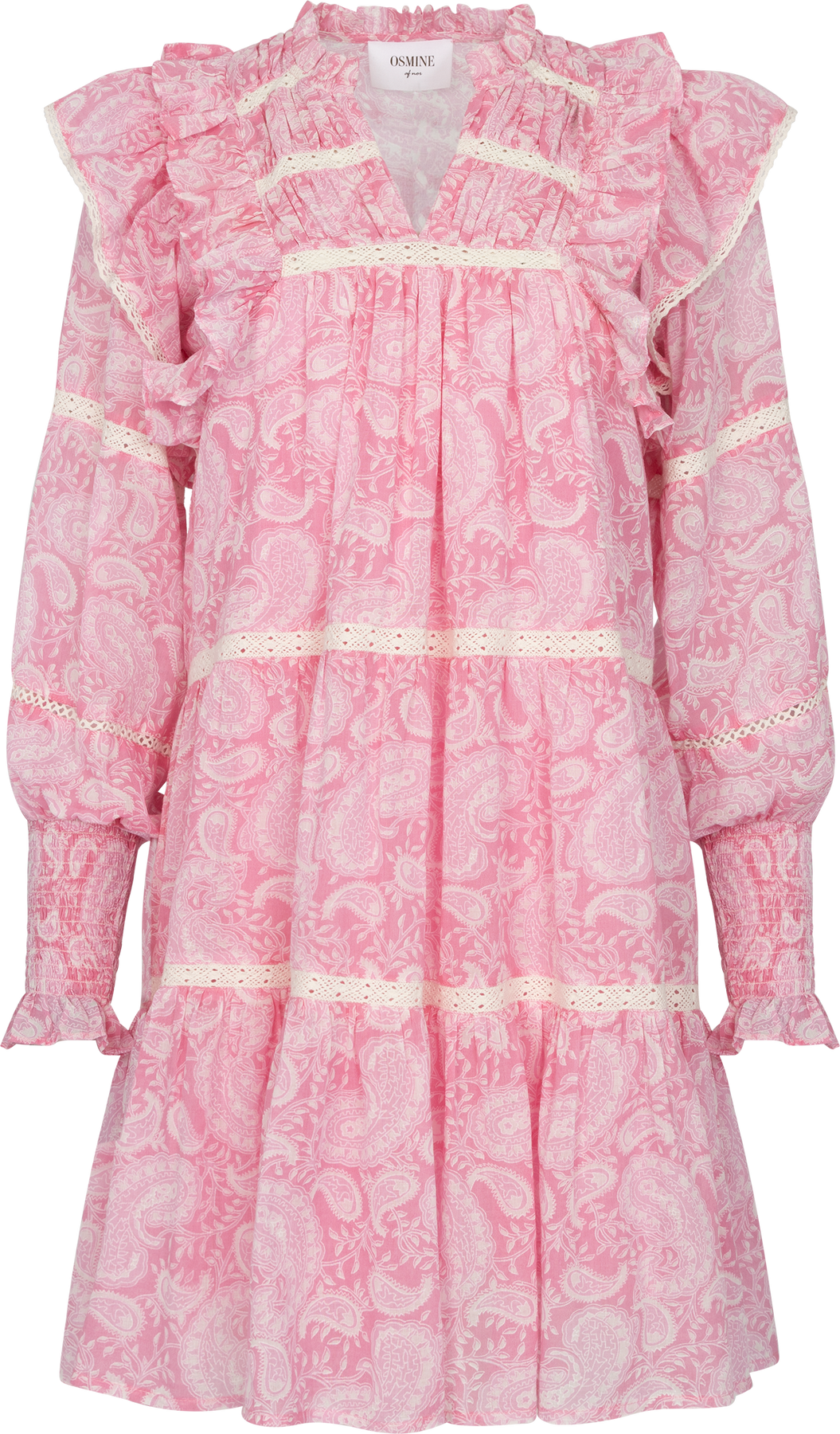 Ellie Paisley Dress - Pink Paisley