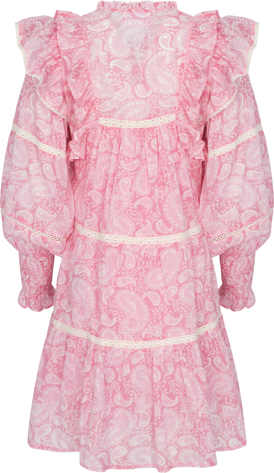 Ellie Paisley Dress - Pink Paisley