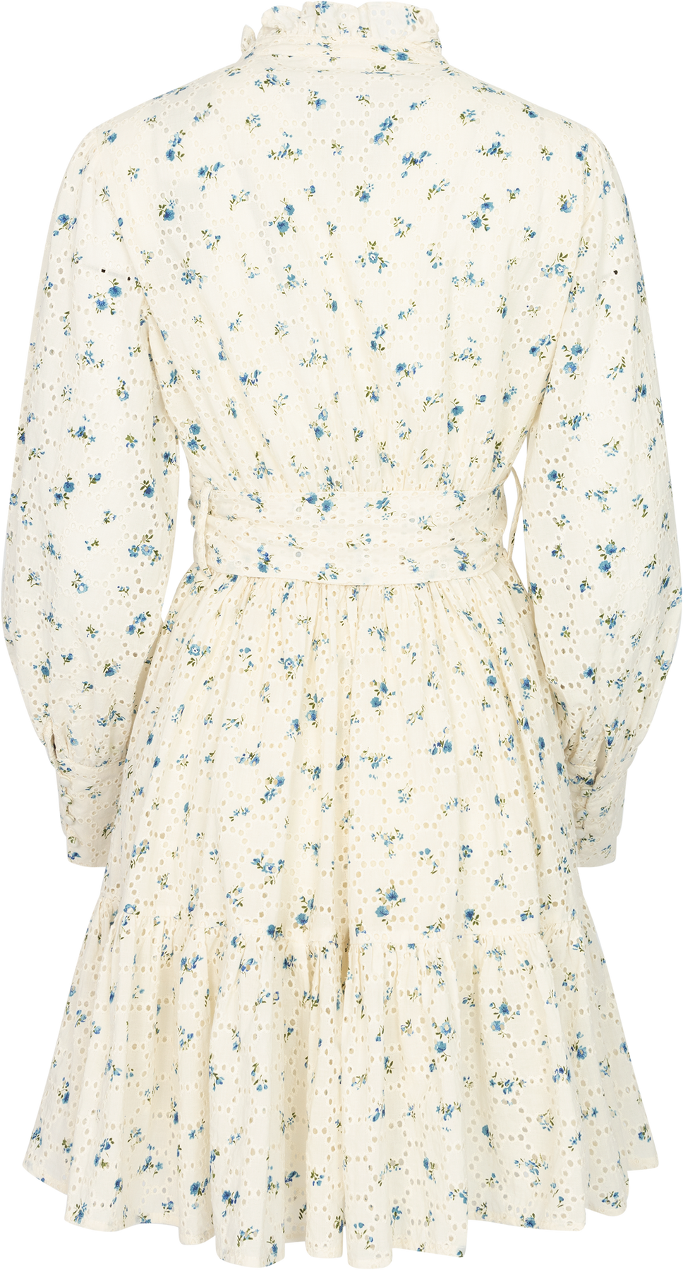 Liv Broderie Anglais-klänning - Blå